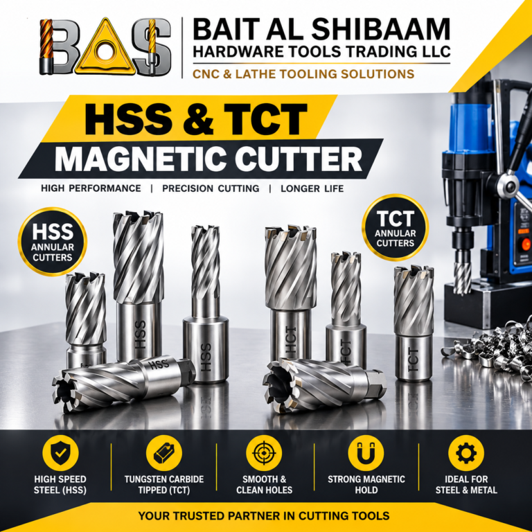 HSS and TCT magnetic cutters for precision metal cutting